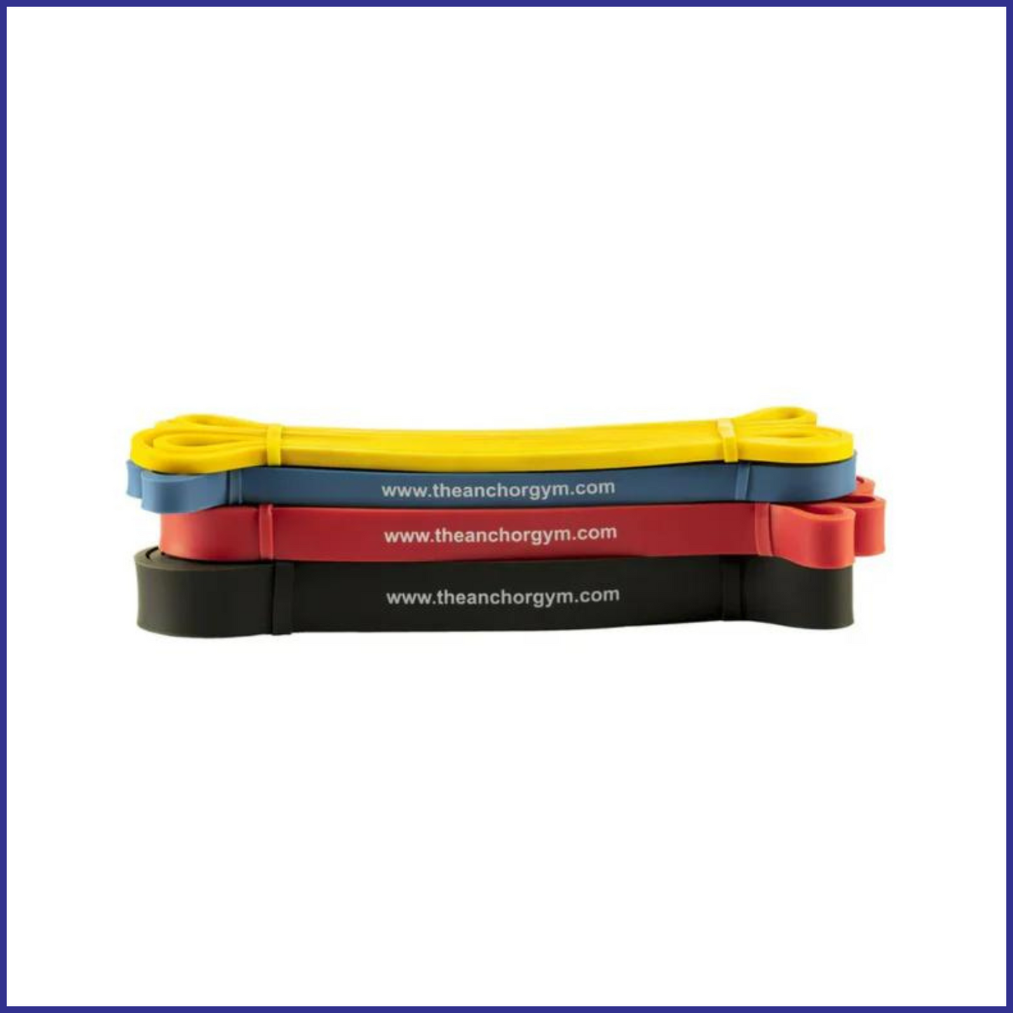 Large Loop Resistance Bands by Anchor Gym (Set of 4) | Multiple Colors