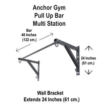 Core Energy Fitness Anchor Gym PULL UP BAR - Modular Wall Mount Station. Designed for Body Weight Straps, Resistance Bands, Strength Training, Home Gym, Physical Therapy - (wood screws included)