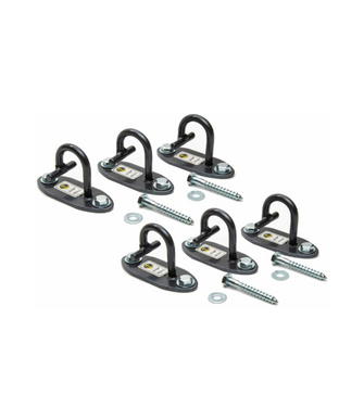 The Anchor Gym Anchor Gym-Mini H1 PRO (Set of 6) - Wall Mounted Modular Hooking Platform for Resistance Bands, Suspension Straps, Stretch Straps, and Large Loop Bands