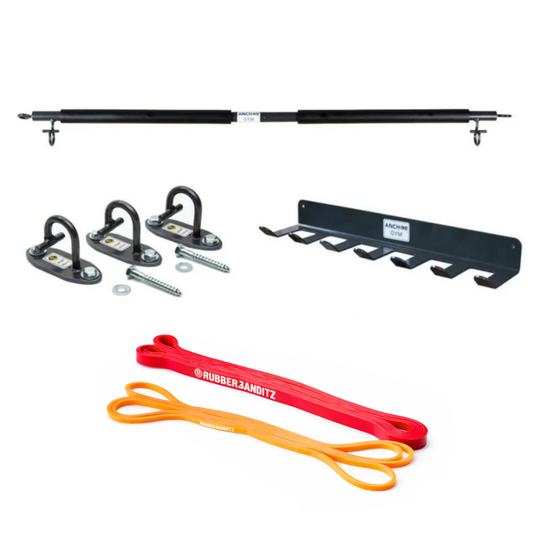 Fitness Bar Wall Station Bundle by Anchor Gym | Wall Fitness Setup