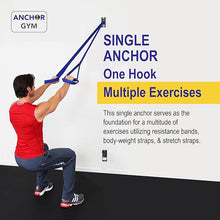 Anchor Gym Workout Single Wall Mount Anchor - Training Anchor Mounted Hook Exercise Station for Body Weight Straps, Resistance Bands, Strength Training, Yoga, Home Gym